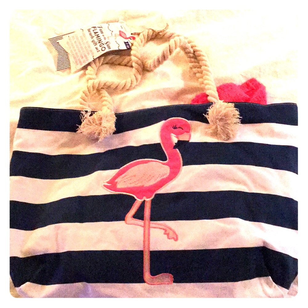 Baby girl flamingo swim set